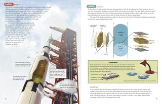 Pages 76-77 of John Rocco's new book "How We Got to the Moon," shows how engineers problem-solved fuel loss with Apollo 11.