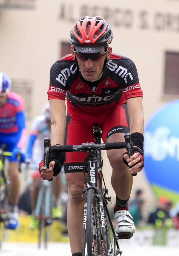 Marco Pinotti (BMC) crosses the finish line.