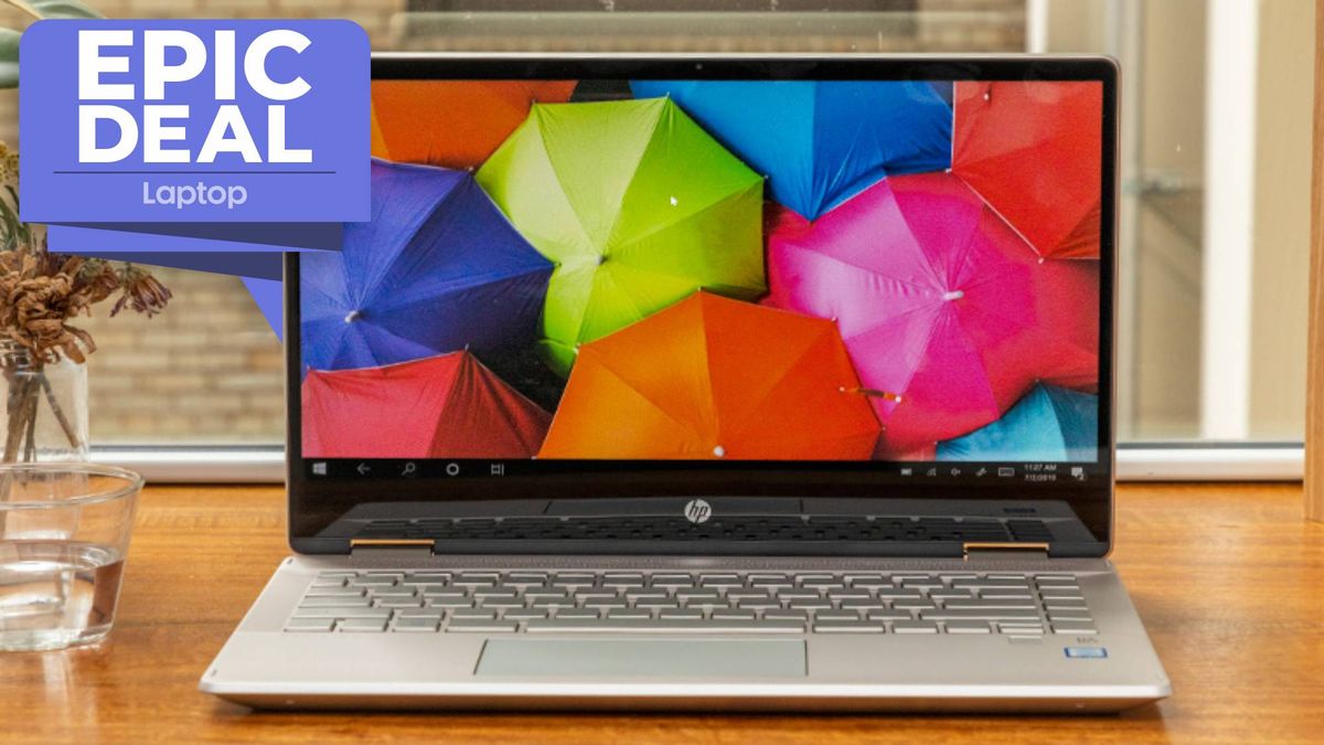 HP Pavilion x360 touch screen laptop now $599