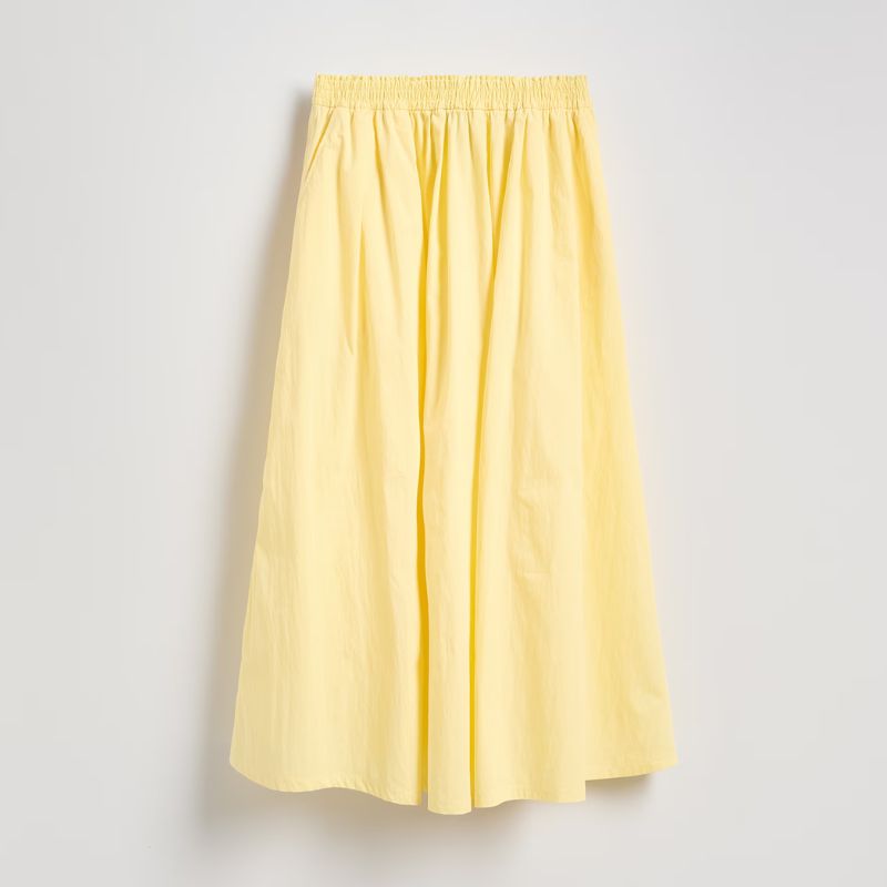 butter yellow full skirt