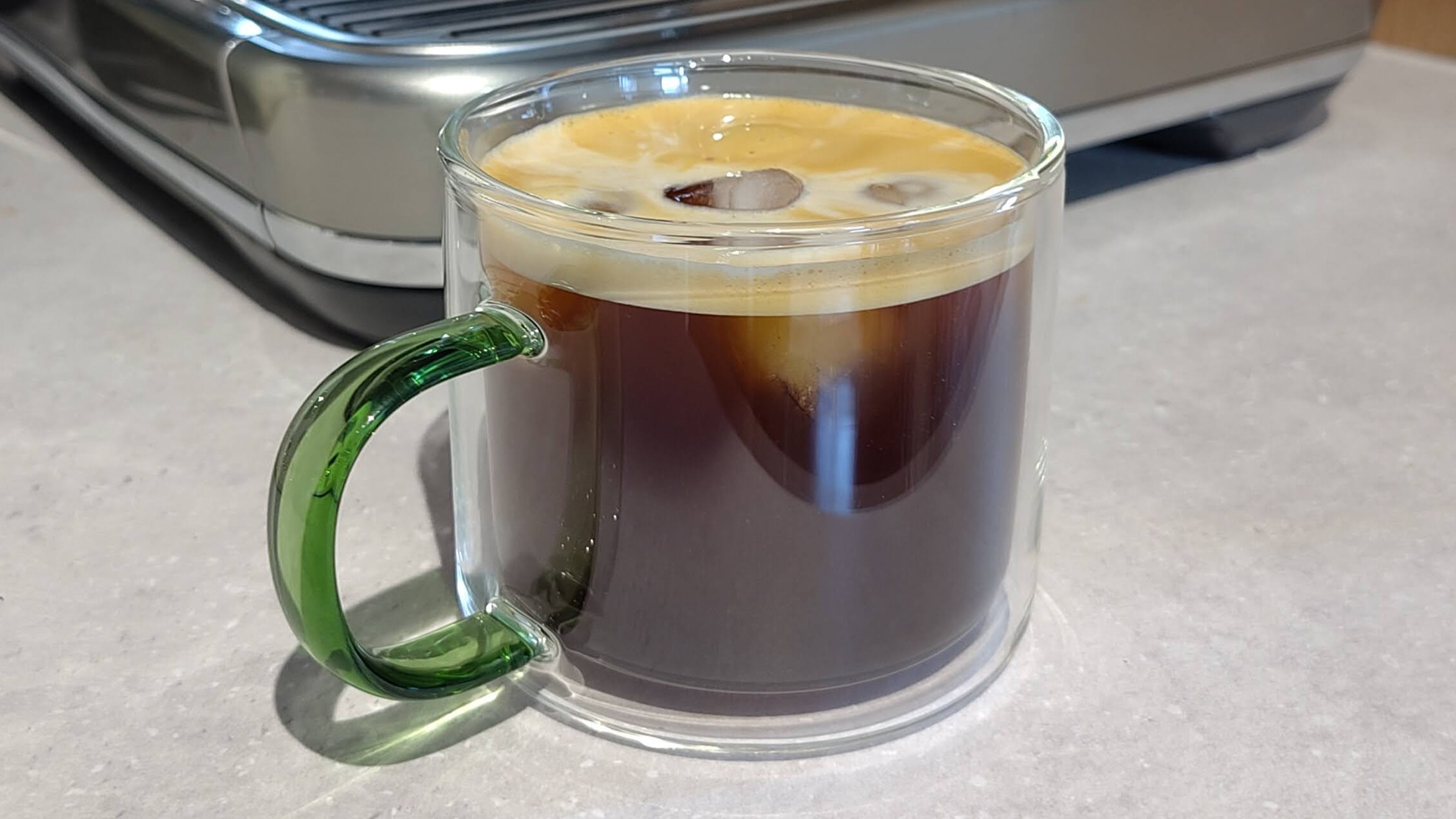 Iced coffee made using Sage Barista Touch Impress with Cold Brew