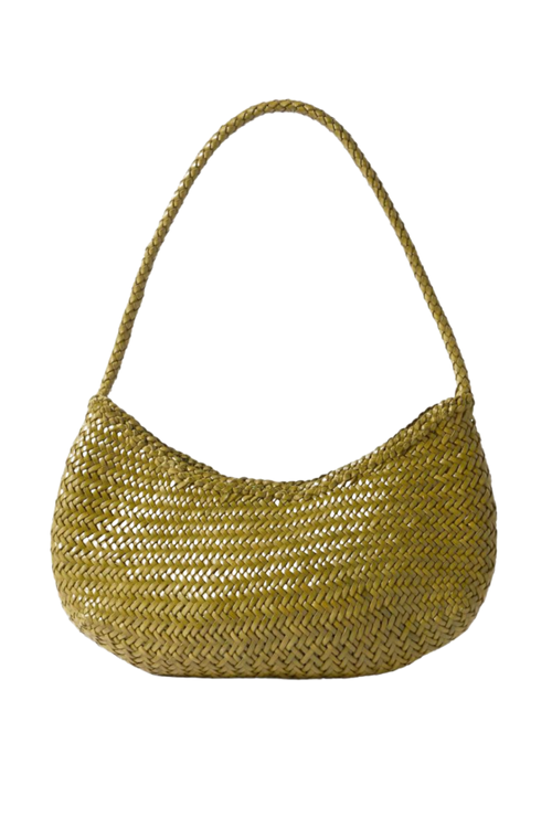 Nova Luna Woven Leather Shoulder Bag