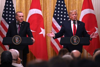 Donald Trump and Recep Tayyip Erdogan.