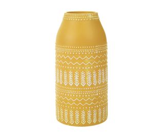 Yellow Tall Ceramic Vase, £12