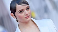 joey king on a white background