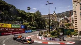 Max Verstappen (Oracle Red Bull Racing) on the streets of Monte-Carlo during 1st practice for the F1 Grand Prix of Monaco at Circuit de Monaco