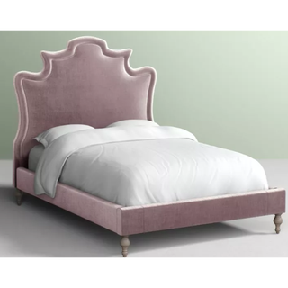 soft purple velvet bed frame