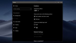 Mojave style Dark Mode in Windows 10