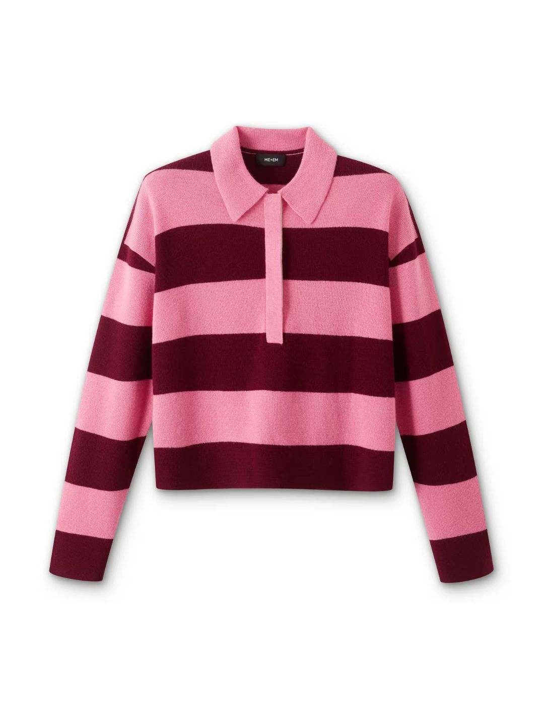 ME+EM, Merino Cashmere Rugby Stripe Shirt