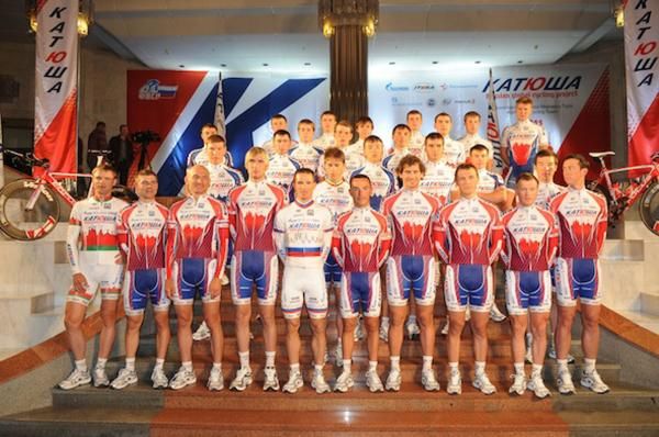 The official 2011 Team Katusha photograph