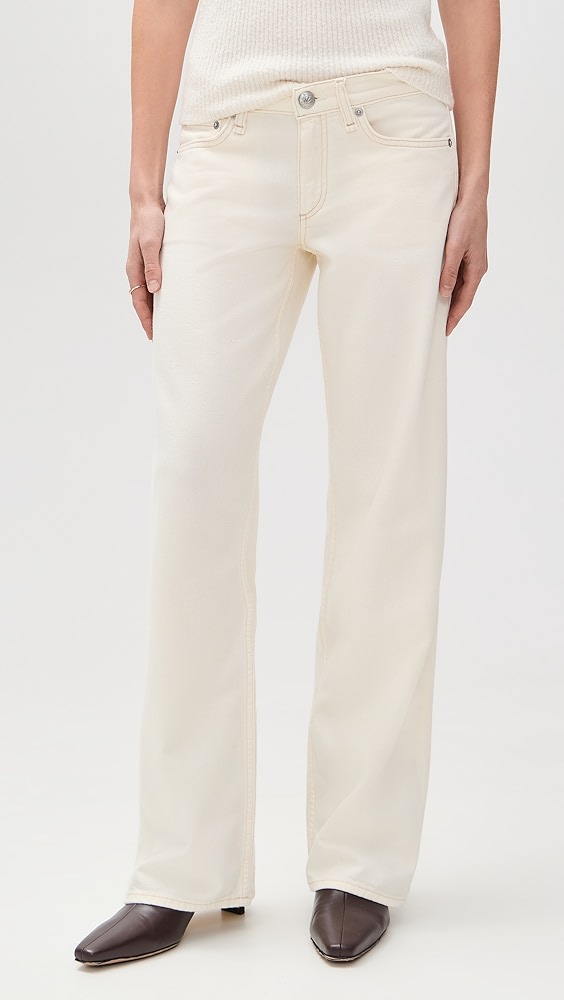 Rag &amp;amp; Bone Featherweight Saige Low-Rise Full Straight Jeans