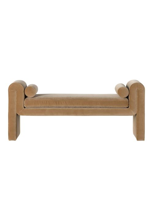 Rowe Bench (Buff Velvet)