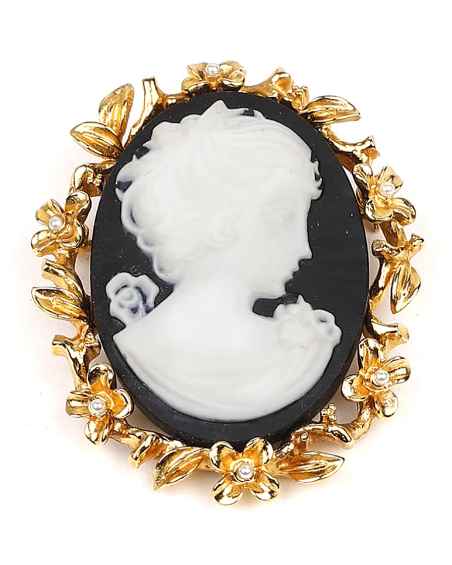 Cameo Gold Pin