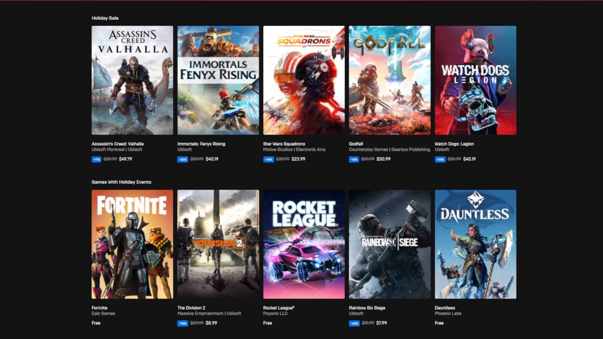 epic games store free games list