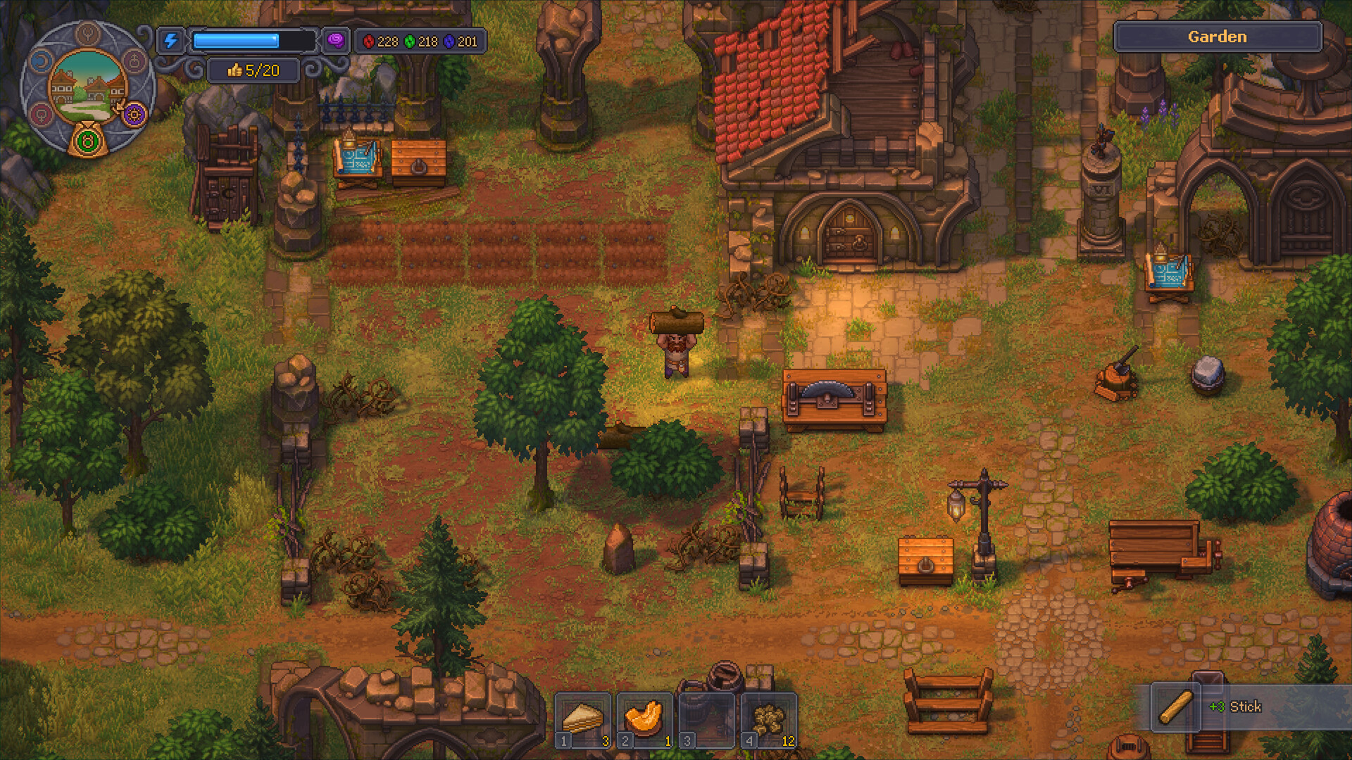 A screenshot of the upcoming PC game, Graveyard Keeper 2