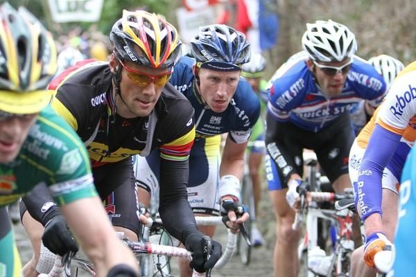 Tom Boonen (Quick Step) will have to wait another year for his chance to claim a maiden victory at Omloop Het Nieuwsblad