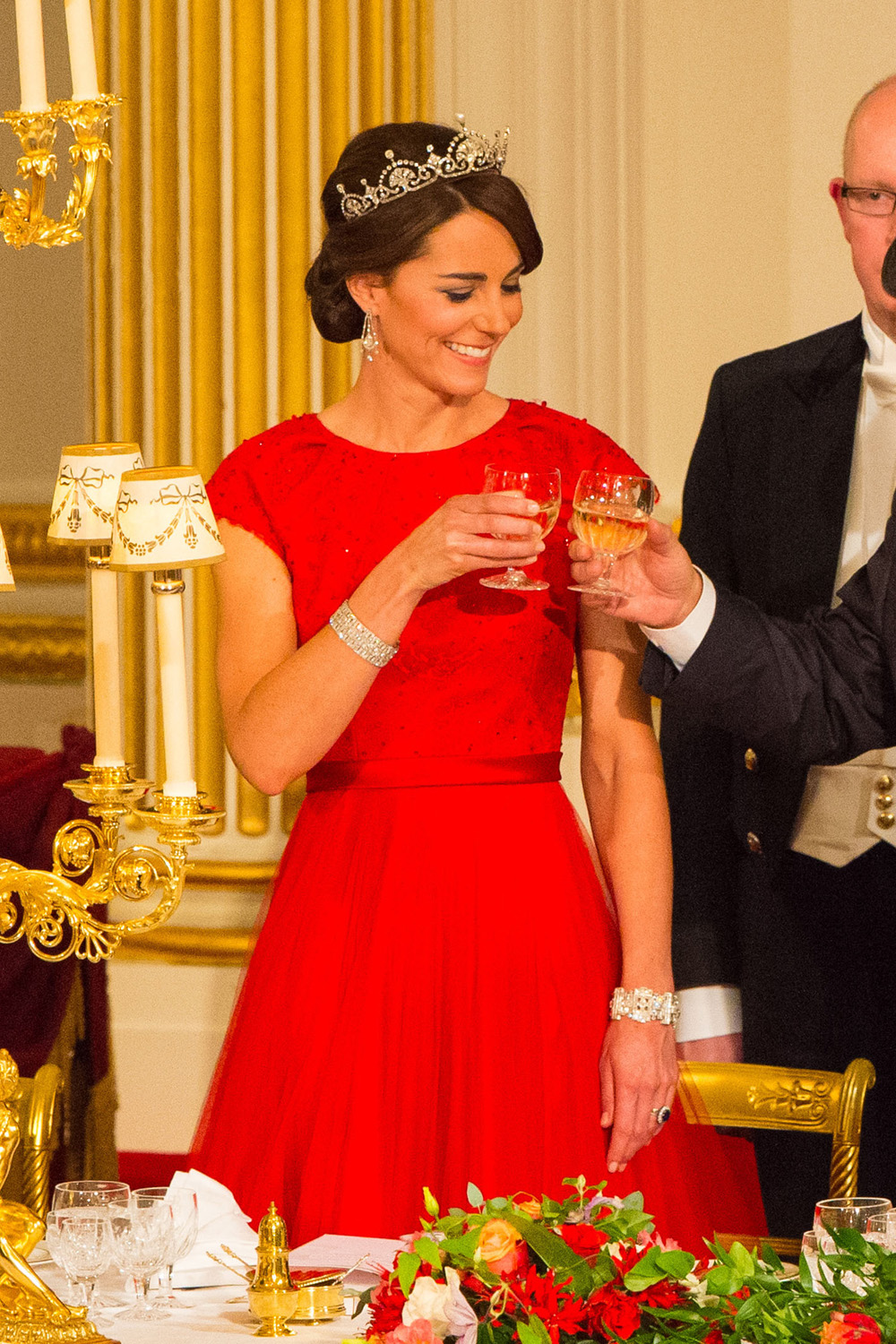 Kate Middleton wearing YSL