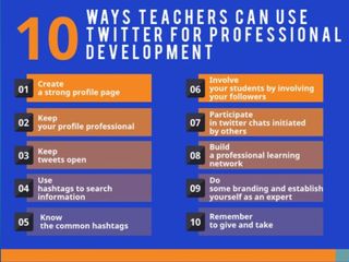 Infographic: 10 Ways Teachers Can use Twitter for Professional Development