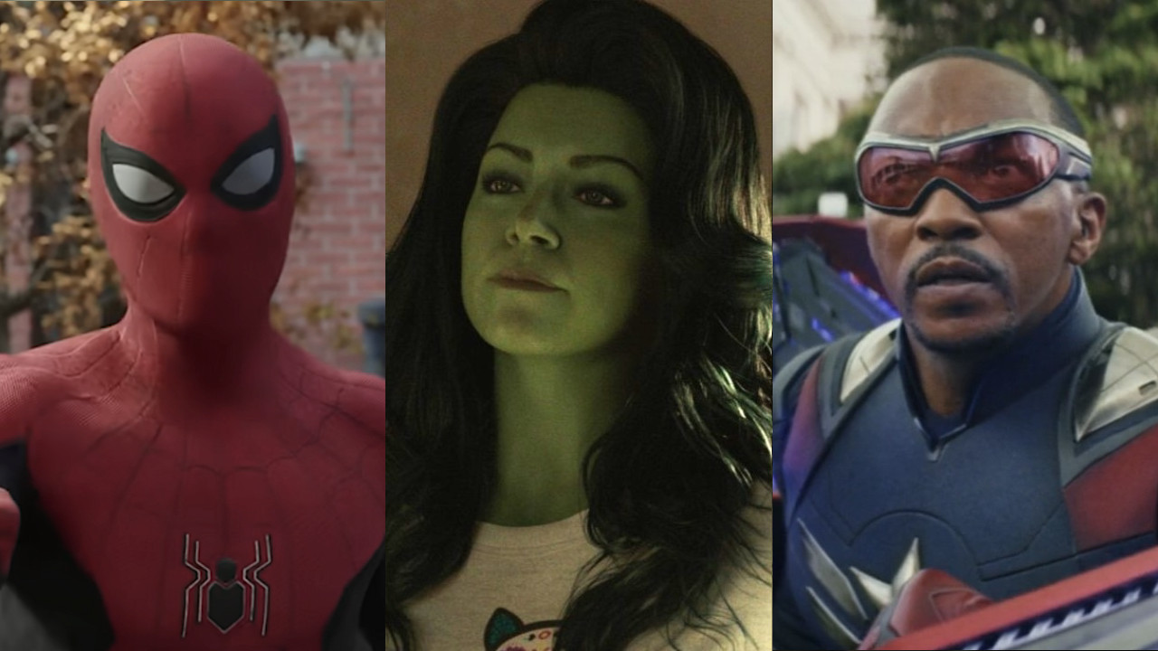 Tom Holland in Spider-Man: No way Home/Tatiana Maslany in She Hulk: Attorney at Law/Anthony Mackie in Captain America: Brave New World