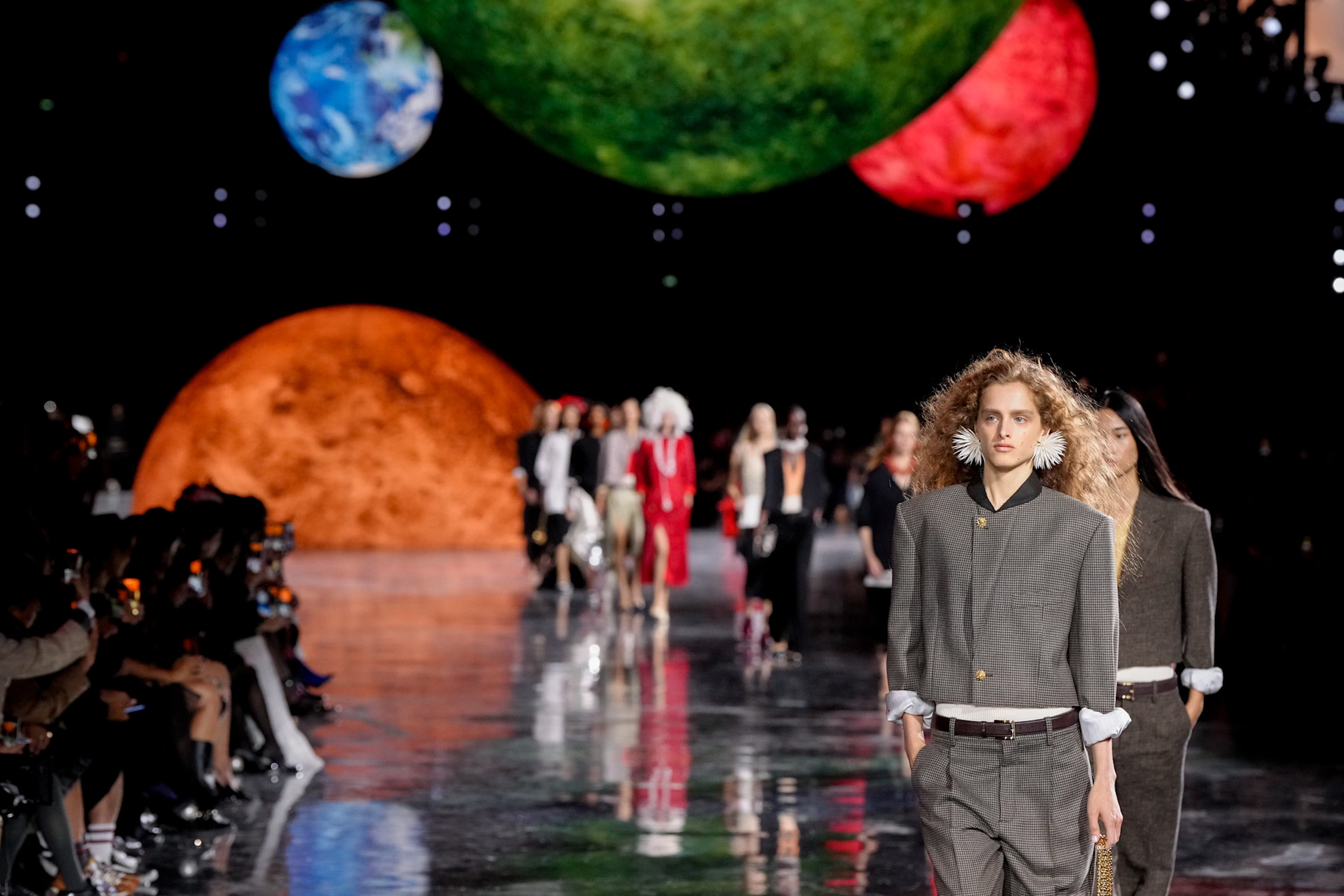 models on the chanel runway