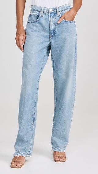 Low Slung Barrel Jeans