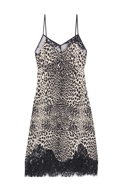 McQ Alexander McQueen Leopard Slip Dress