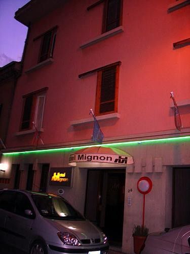 The Hotel Mignon in Montecatini Terme, where the author is living in Italy with several of his teammates.