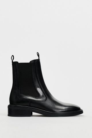 ZARA, Leather Chelsea Boots