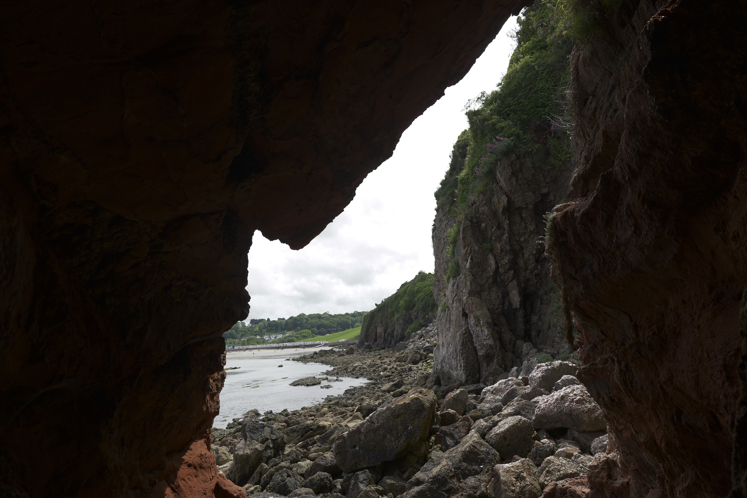 Panasonic Lumix S1 II sample gallery: looking out from a beach cave