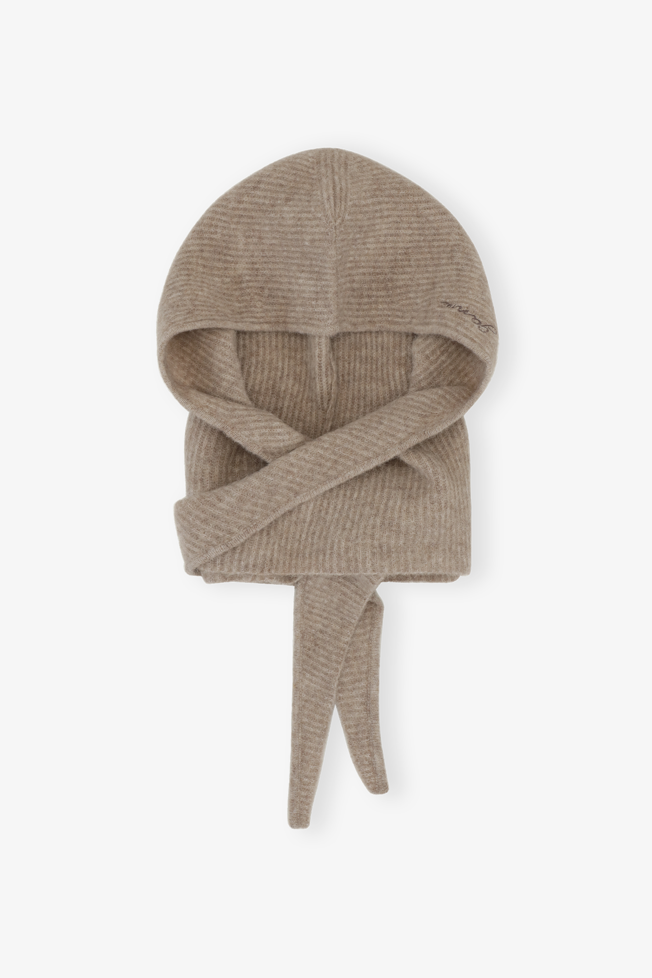 Brown Soft Wool Balaclava