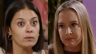 Loren and Libby split image during their fight on 90 Day Fiancé: Happily Ever After?