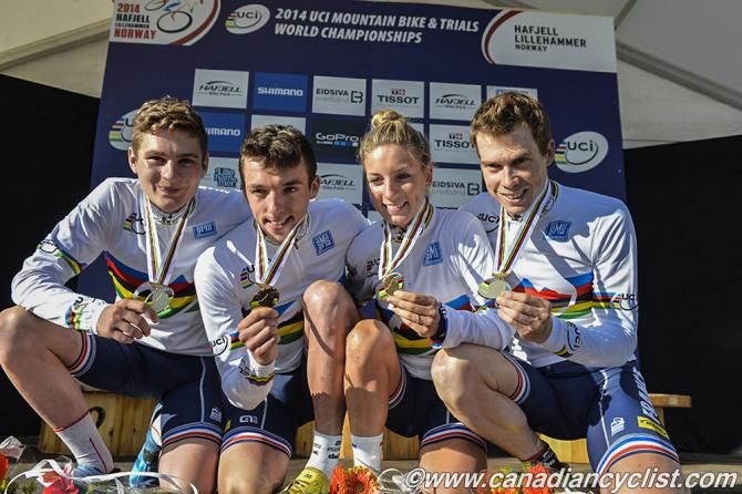 The French team is the new world champion of the team relay