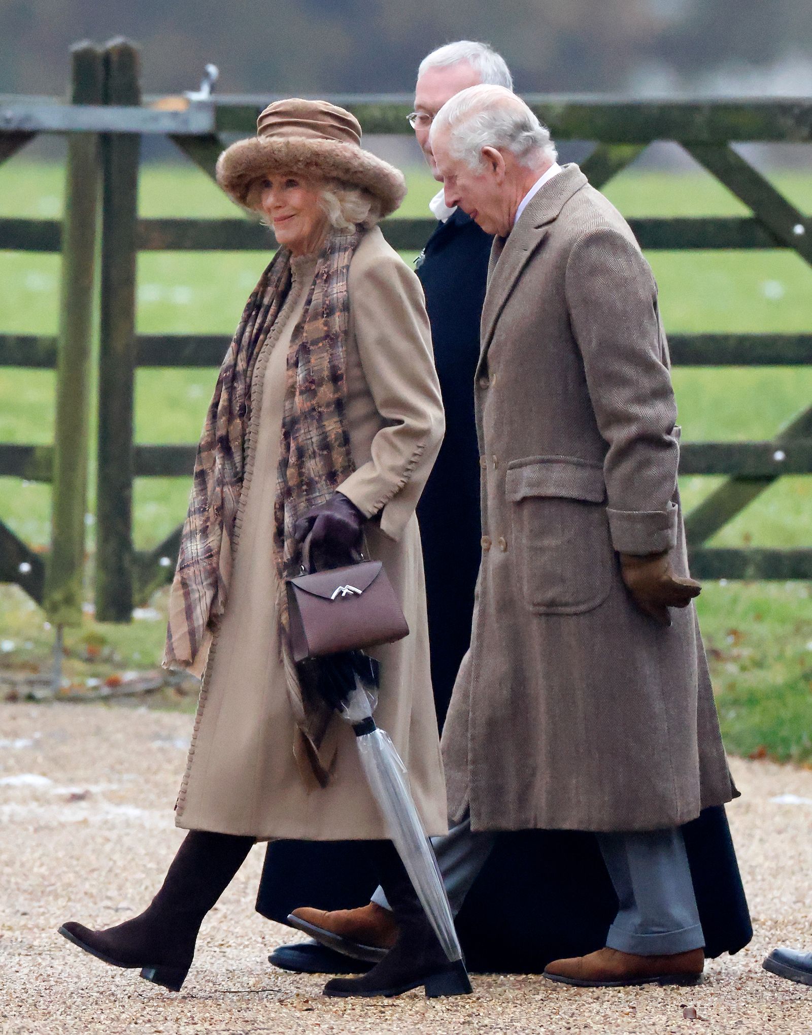 We love Queen Camilla’s furry, wide-brimmed hat | Woman & Home