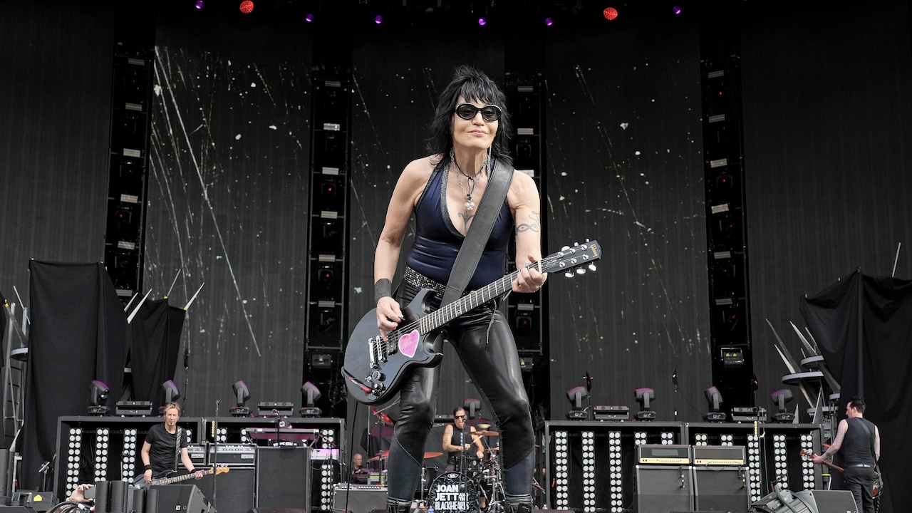 Joan Jett and The Blackhearts onstage on June 16, 2022 in Atlanta, Georgia