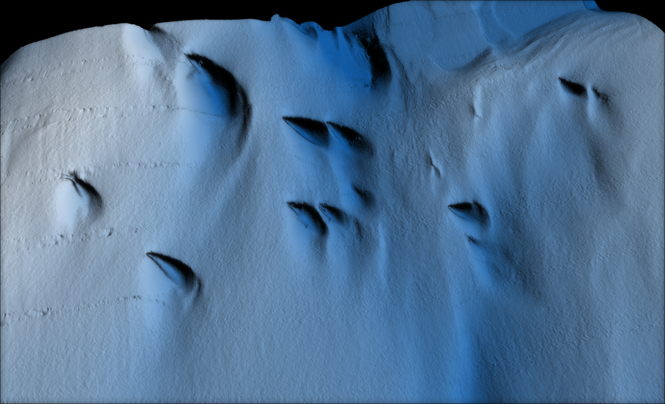 Bat Ice Shape Never-before-seen shapes up to 1,300 feet long discovered beneath ...