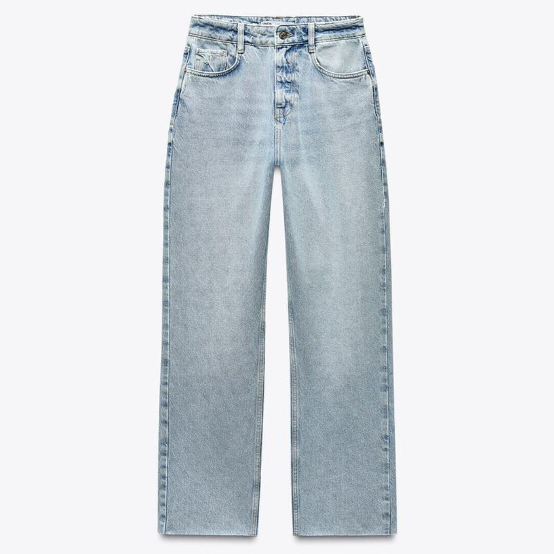 Zara Z1975 High-Rise Straight Jeans