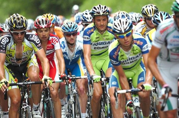 Ivan Basso (Liquigas) was so tranquillo he looked a bit sleepy.