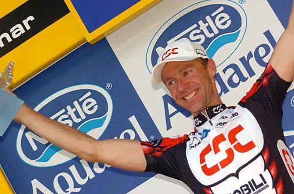 Jens Voigt (CSC) with his trophies