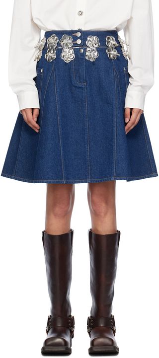 Blue Denim Footrope Skirt