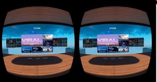Gear VR interface screenshot