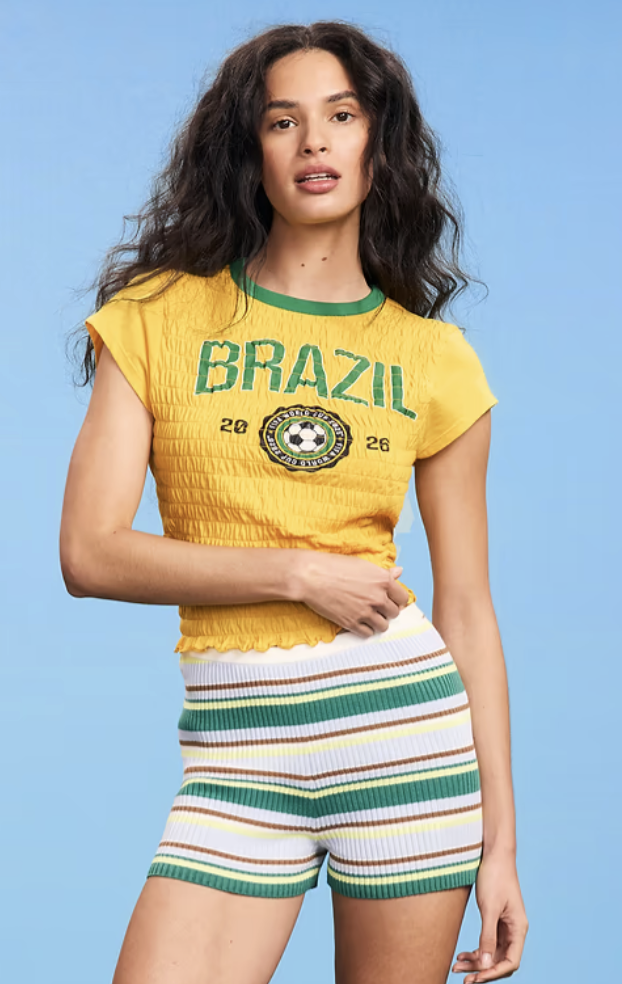 Old Navy, Fifa World Cup 26&amp;trade; Brazil Smocked Graphic T-Shirt