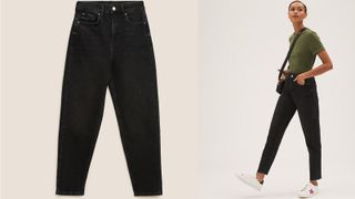 best mom jeans from Marks & Spencer in black