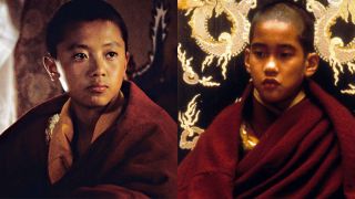 The two Dali Lamas in 7 Years in Tibet and Kundun