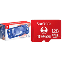 Nintendo Switch Lite - with Sandisk 129GB microSDXC card:  $234.98