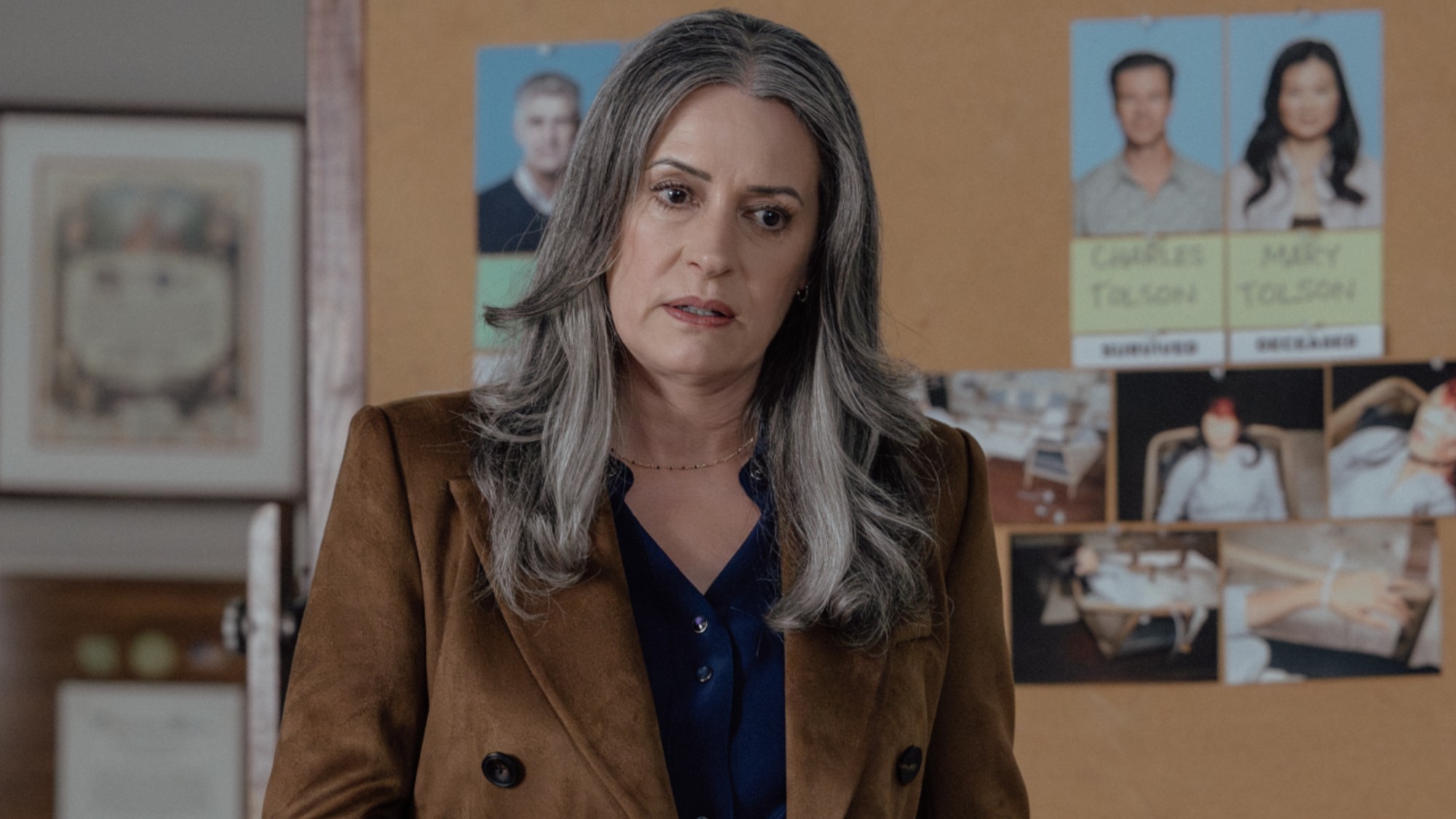 Paget Brewster as Emily Prentiss on Criminal Minds: Evolution.