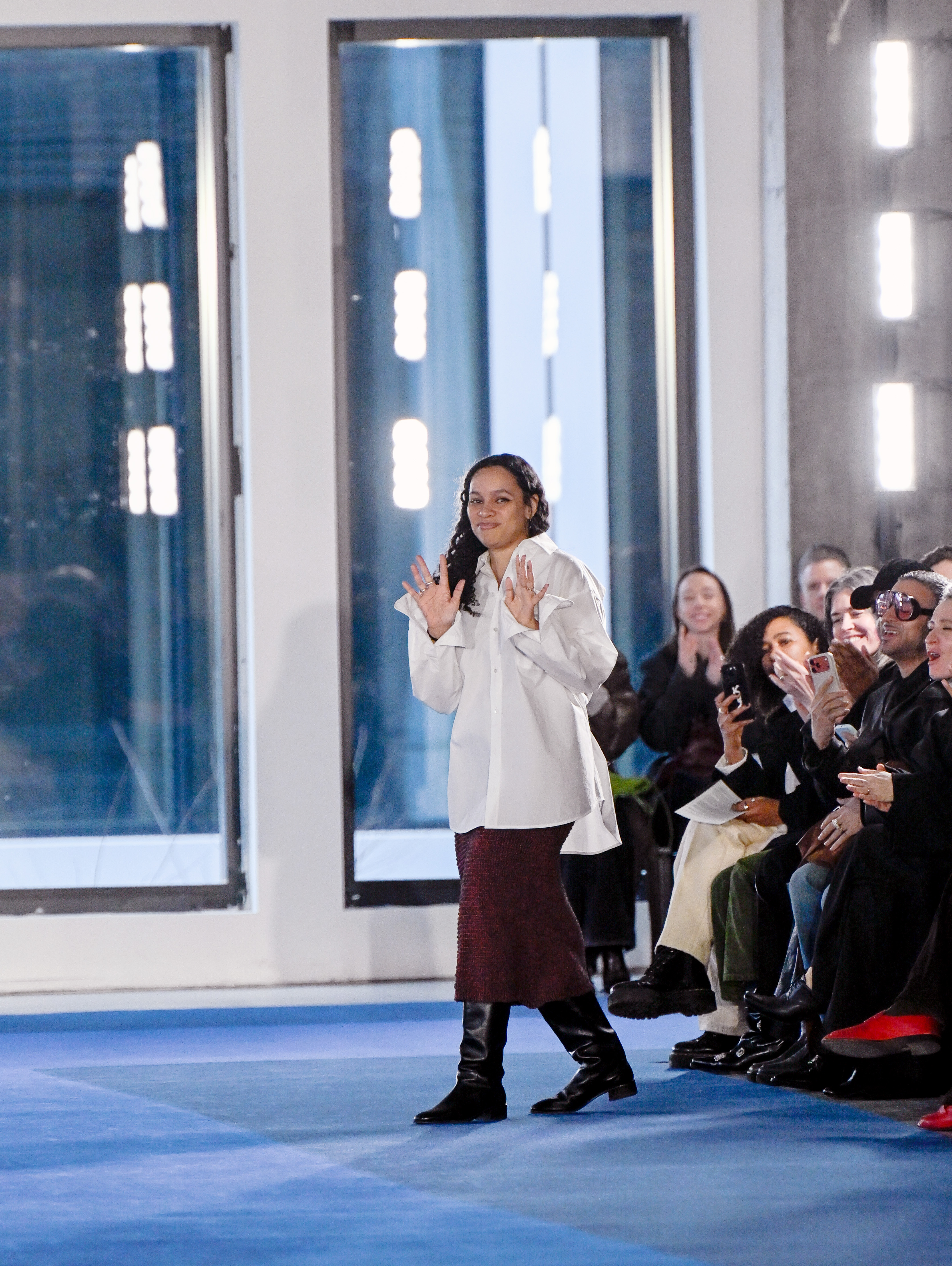guests and designers at New York Fashion Week wearing Ice Out pins