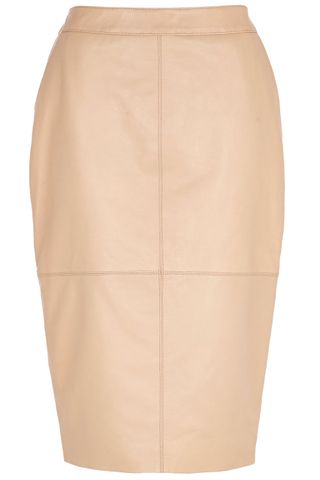 River Island Pink High Waisted Leather Skirt, £95
