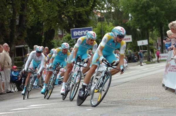 Astana failed to make an impact in the team time trial at the Eneco Tour.