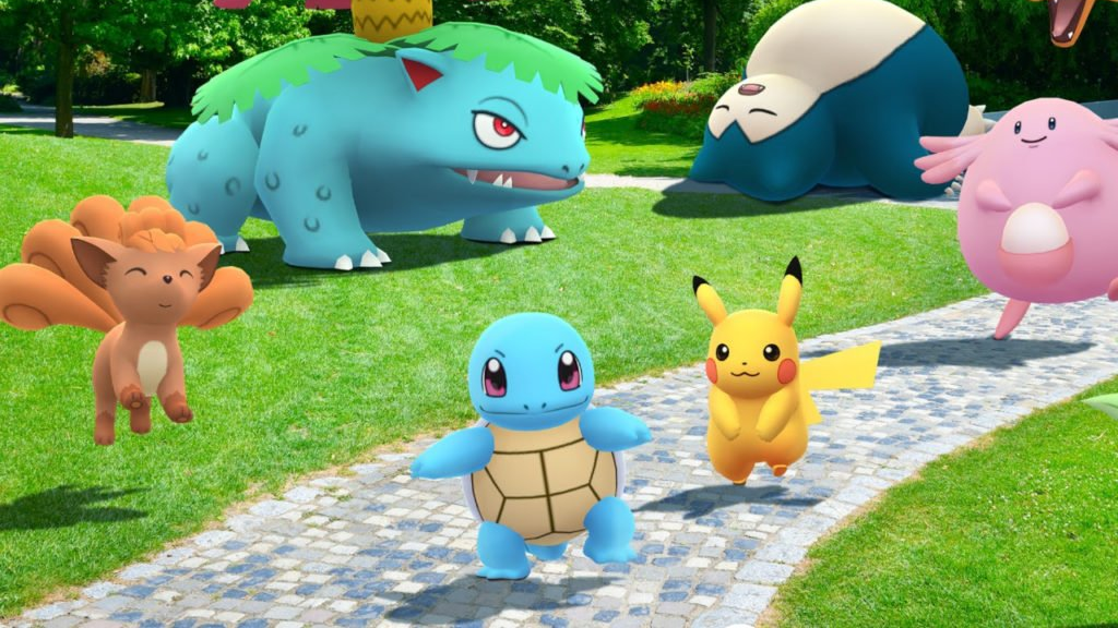 Pikachu, Squirtle and other Pokémon
