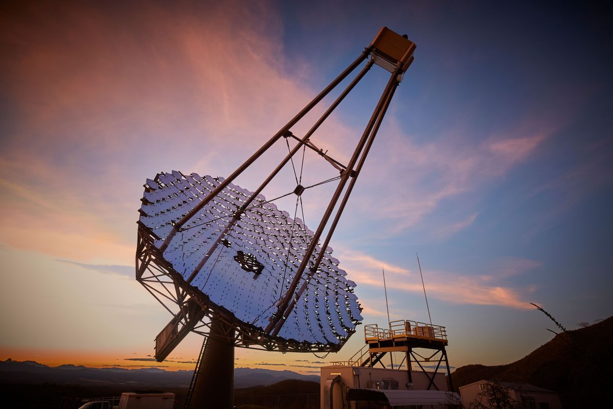 The Very Energetic Radiation Imaging Telescope Array System in Arizona was used to track asteroids as they passed in front of distant stars, providing more-accurate measurements of the stars&#039; sizes. 